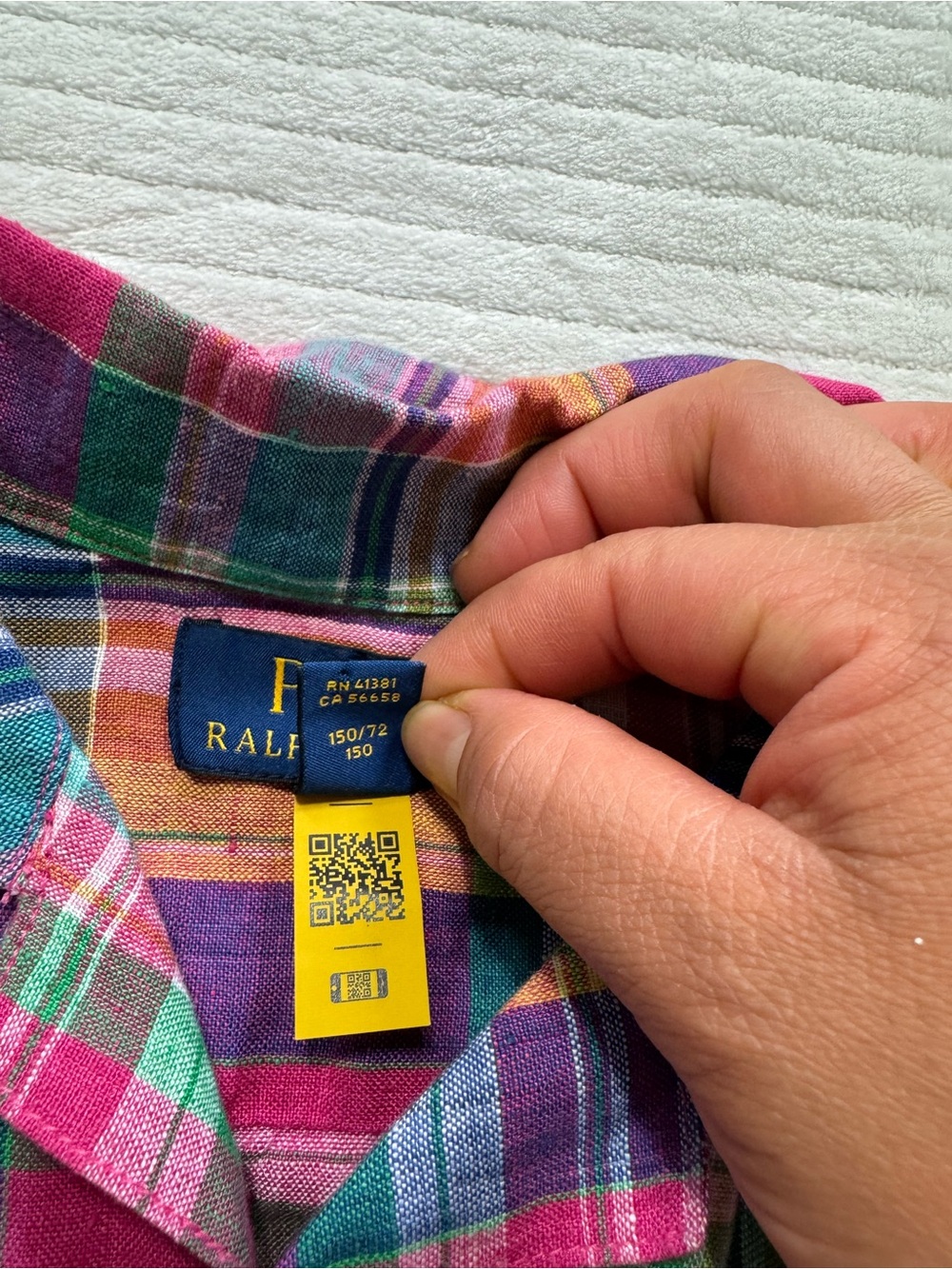 Polo by Ralph Lauren 100% Line Multicolor Plaid Short-Sleeve Button Shirt - Picture 3 of 11
